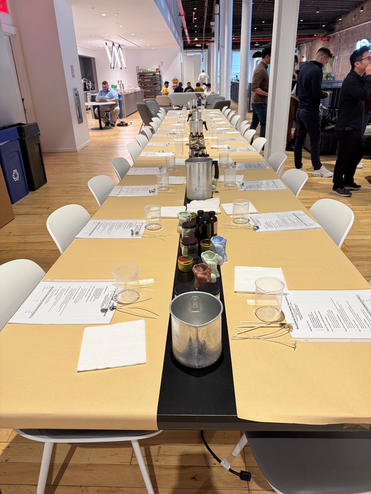 Picture of Candle-making workshop for corporate hybrid team.