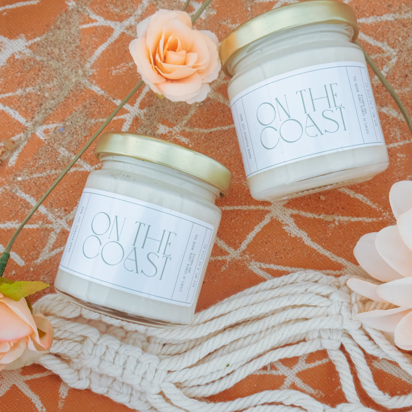 On The Coast - Rose and Lily Soy Candle
