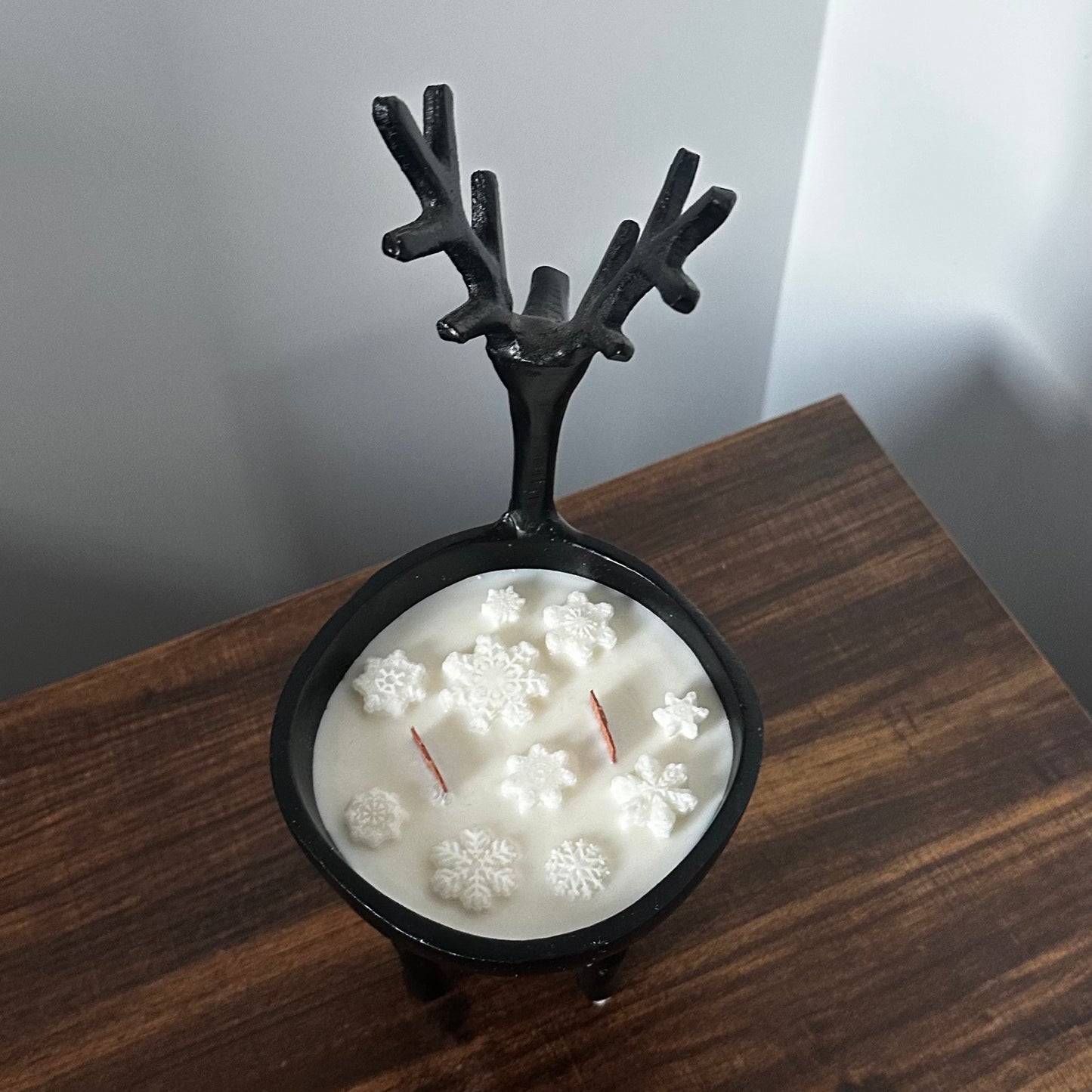 Black Reindeer Candle Set