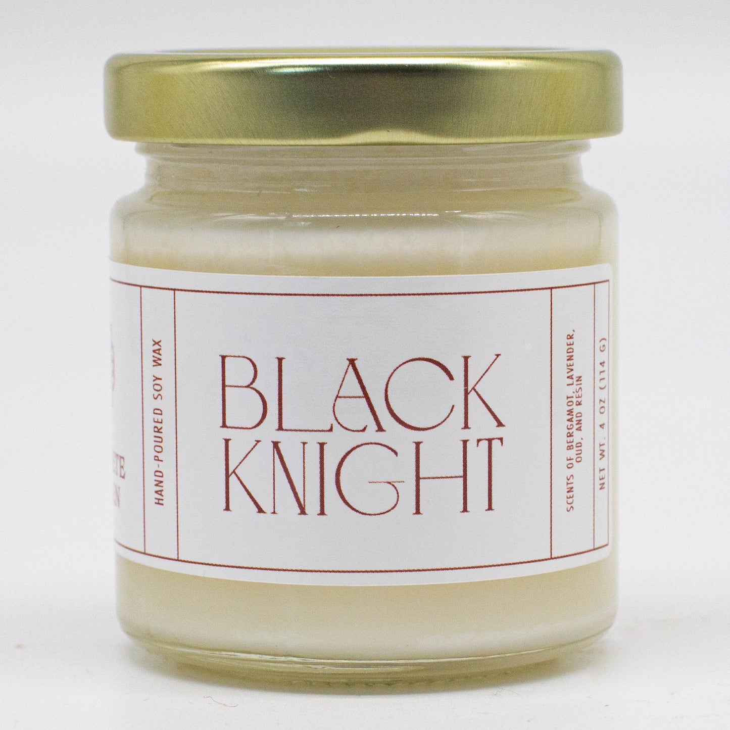 Black Knight, Oud and Patchouli Soy Candle, 4 oz