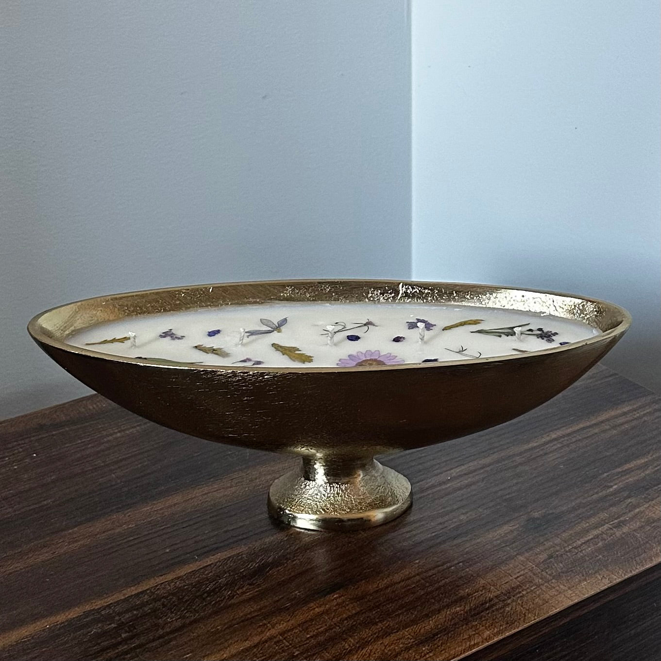 Gold Oval Bowl Scented Candle