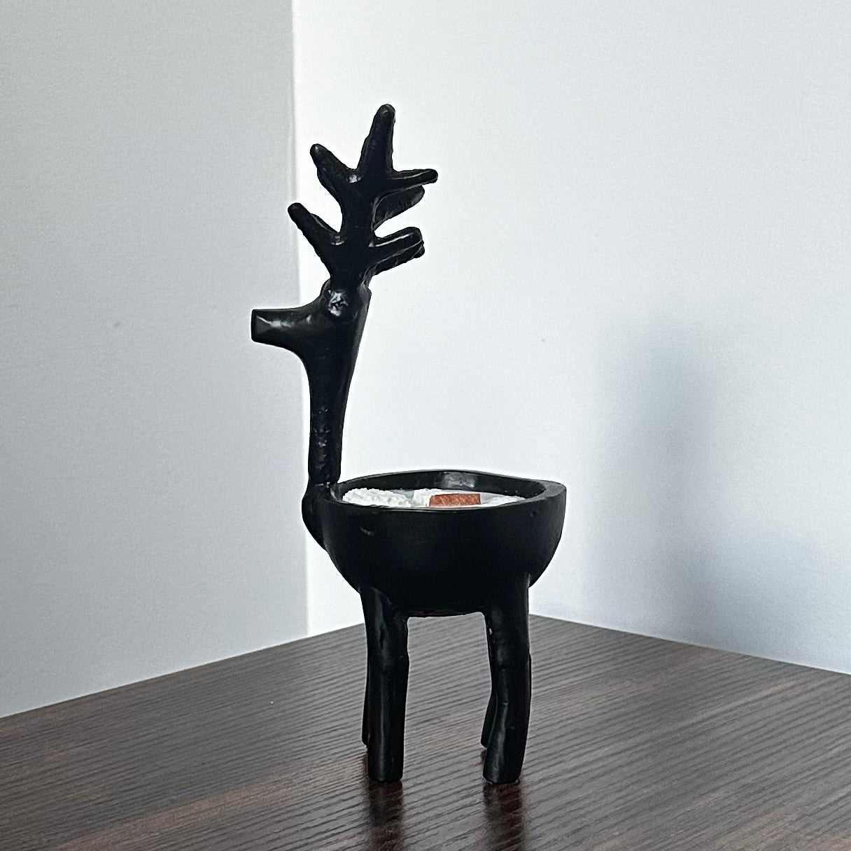 Black Reindeer Candle Set