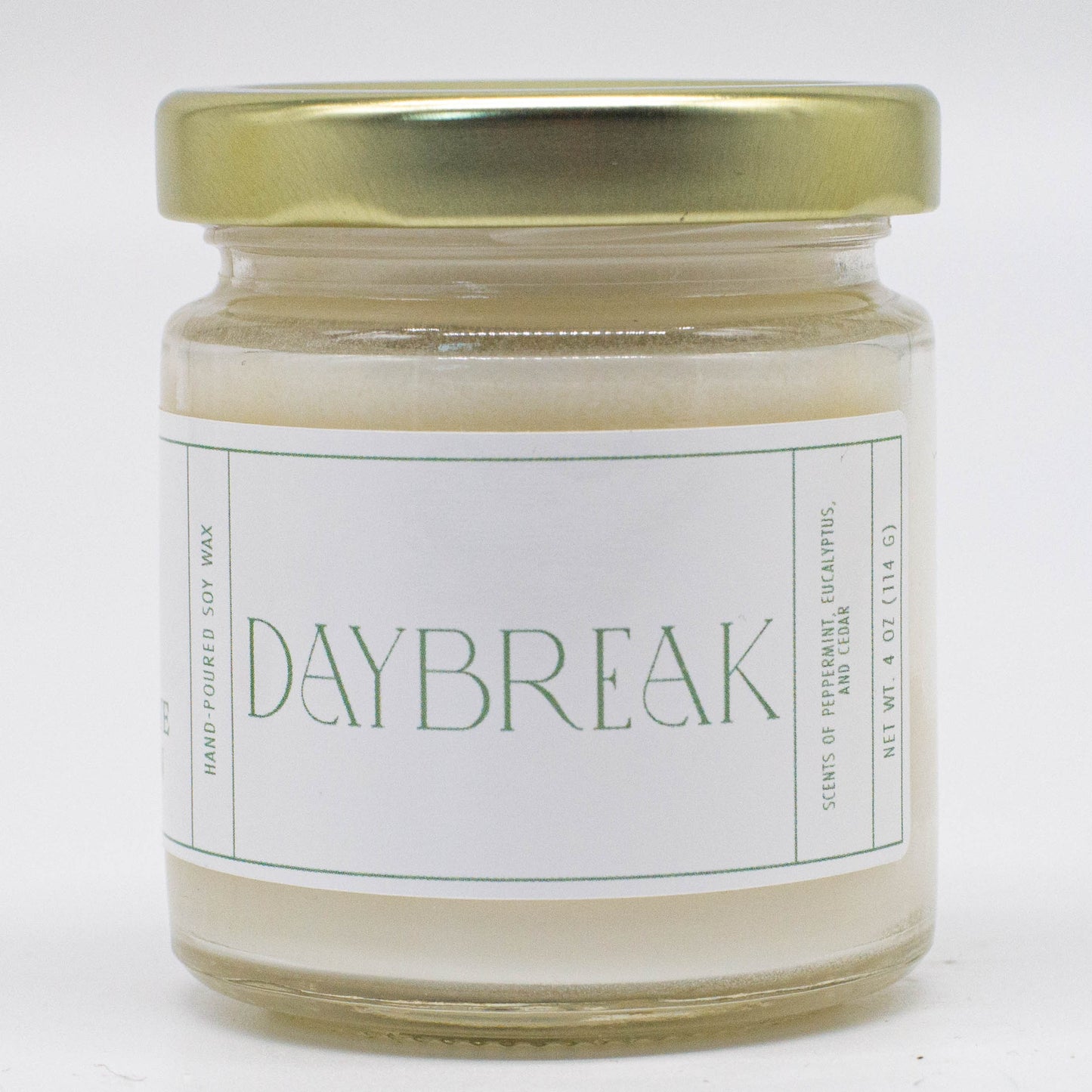Daybreak, Peppermint and Eucalyptus Soy Candle, 4 oz