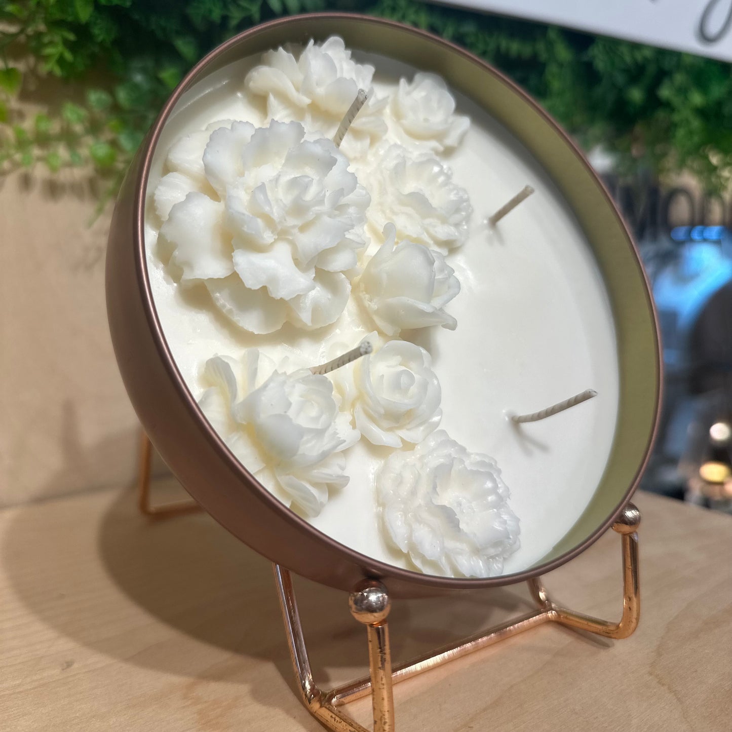 Decorative Wax Flower Candle