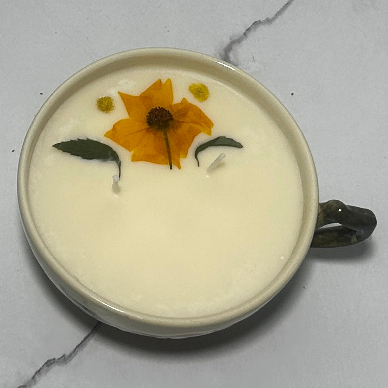 Franciscan Desert Rose Teacup Candle