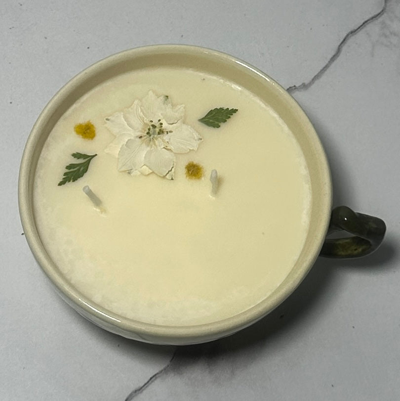 Franciscan Desert Rose Teacup Candle