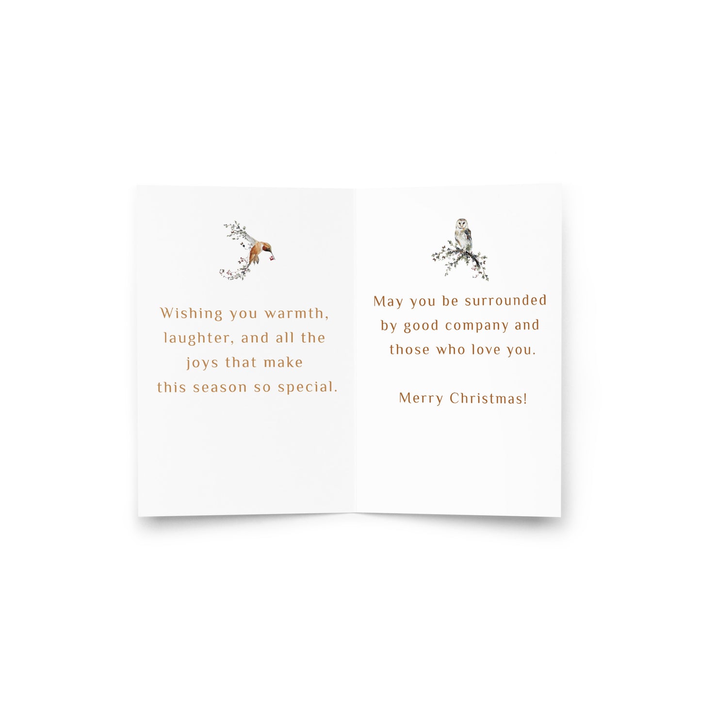 Black Santa and Reindeer Greeting Card