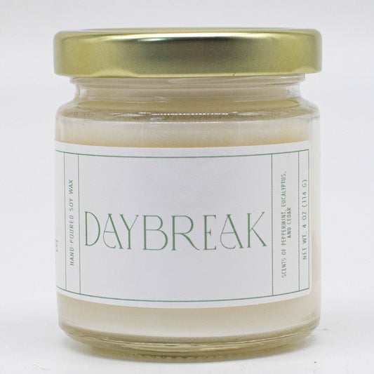 Daybreak - Peppermint and Eucalyptus Soy Candle